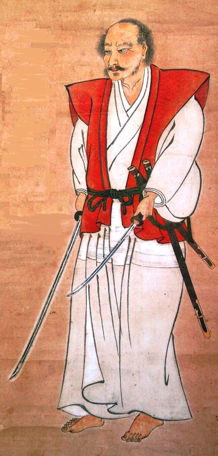 The self-portrait of Miyamoto Musashi, the legendary swordsman
