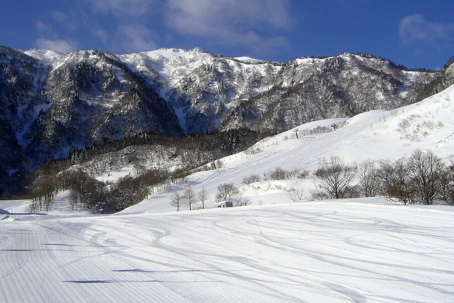 Mount Hyonosen, one of the highest peaks in the Chugoku mountain range