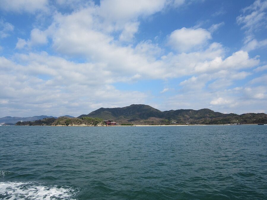 Coastline of Sagi Island in Mihara city