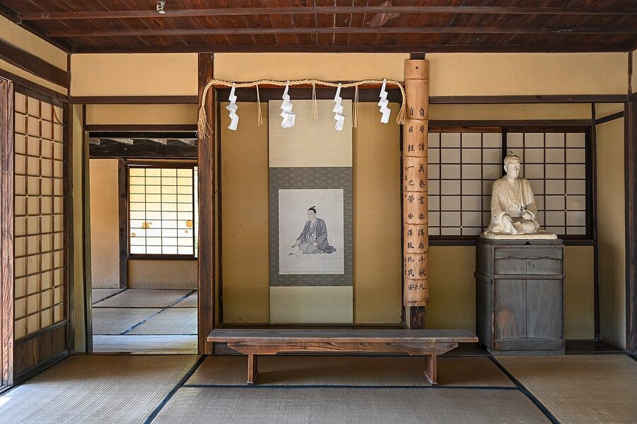 The preserved Shoka Sonjuku schoolroom of Yoshida Shoin in Hagi