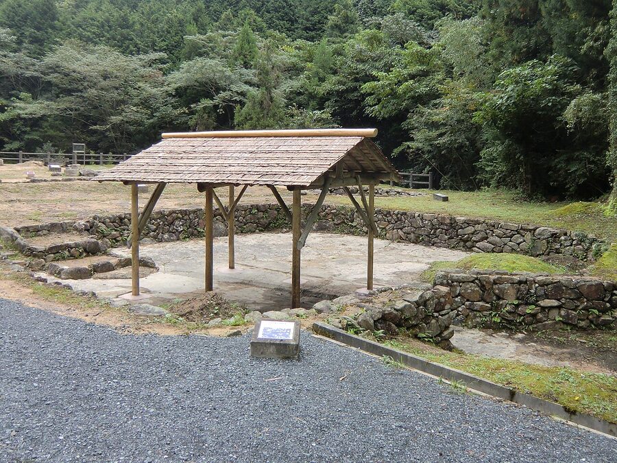 A preserved tatara iron-smelting works in the Chugoku mountains