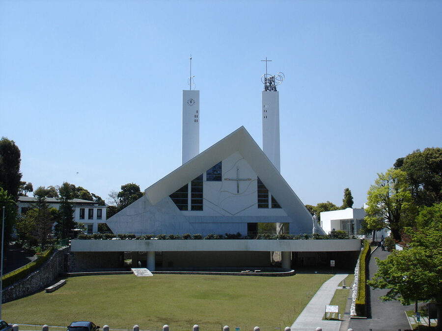 The modern St Francis Xavier Memorial Church in Yamaguchi