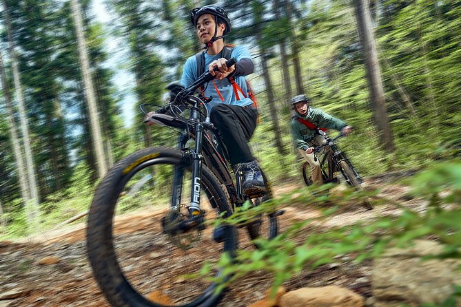 eMTB tour to see the beautiful islands from the summit - A forest route that ordinary tours cannot use