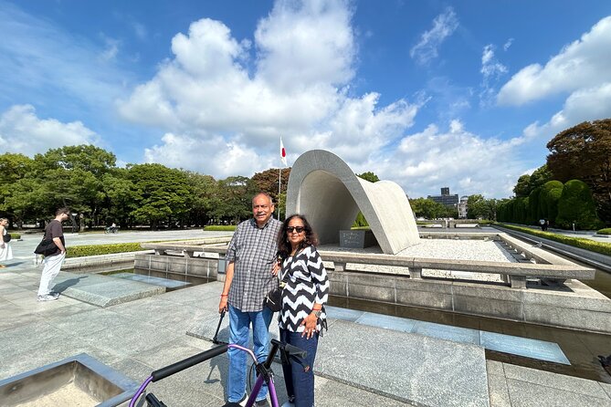 Half Day Peace Park and Bomb Dome Tour - Standing near ground zero at Shima Hospital
