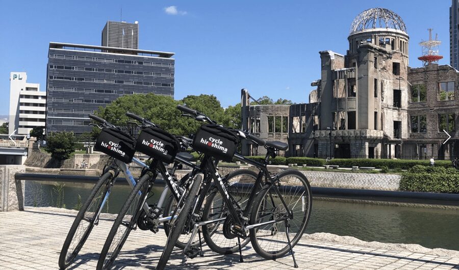 Hiroshima: City and Miyajima Bike and Boat Tour - Taking the train and ferry to Miyajima