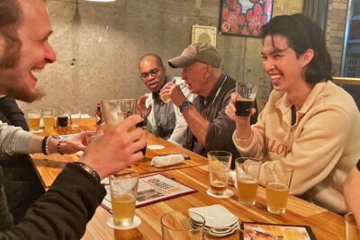 Hiroshima Night Tour: Craft Beer and Local Bites - Walking through Peace Park after dark