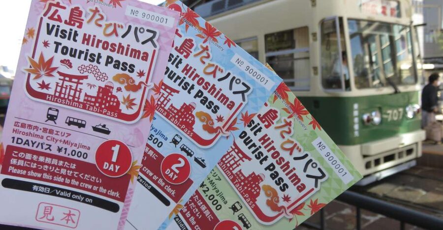 Hiroshima:Visit Tourist Pass(1, 2, 3day and 3day middlearea) - Hiroshima trams and the Atomic Bomb Dome