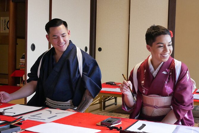 Kimono and Calligraphy Experience in Miyajima - Writing your name in hiragana or katakana