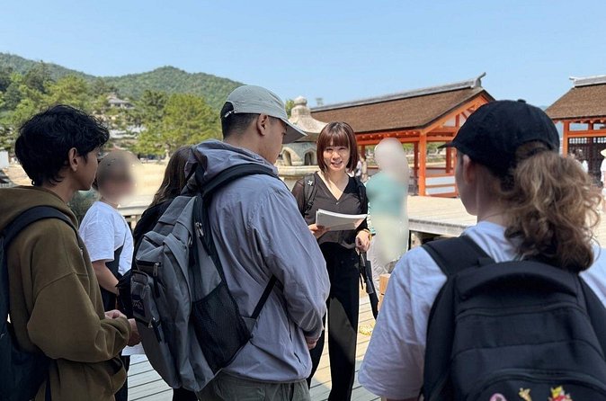 Miyajima Guided Tour and Fresh Oyster Farm Tour - One hour on Omotesando Shopping Street