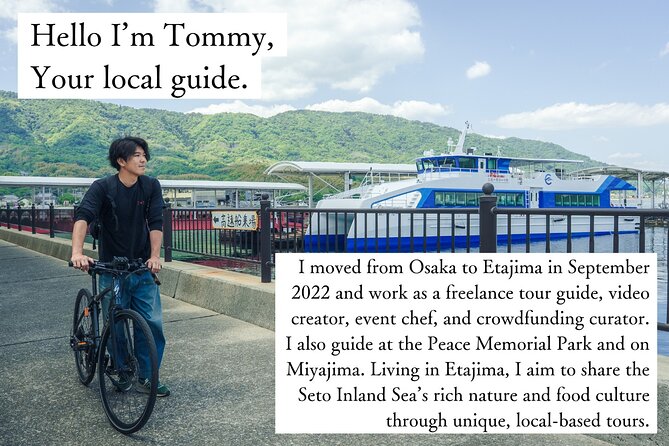Savor Setouchi inland sea Local Food & Bike Tour with Local Guide - Meeting Tommy at Nakamachi Port