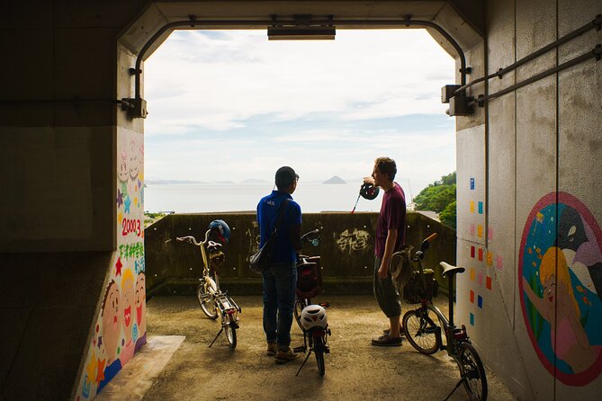 Seto Inland Sea Views & Kojima Denim: Private Cycling Tour (4h) - A small sweet at Kangetsudo